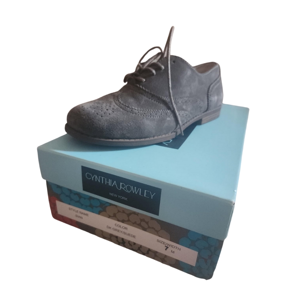 Cynthia Rowley Gray Suede Oxfords